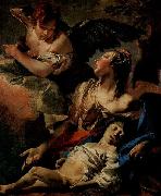 Giovanni Battista Tiepolo Hagar und Ismael, Pendant zu France oil painting artist